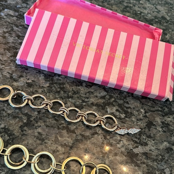 Victoria secret bracelet and gold tone bracelet - Picture 3 of 6